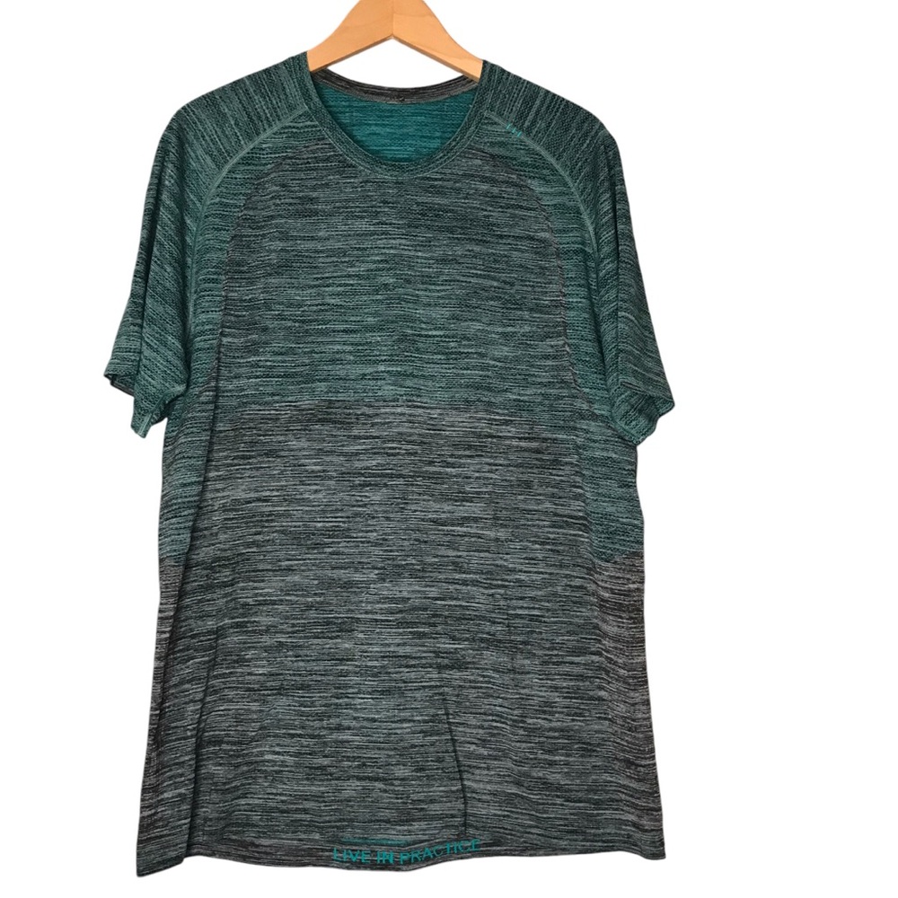 Lululemon Men’s Large Metal Tech Vent Tee Short Sleeve Workout T-shirt Gym Ombre